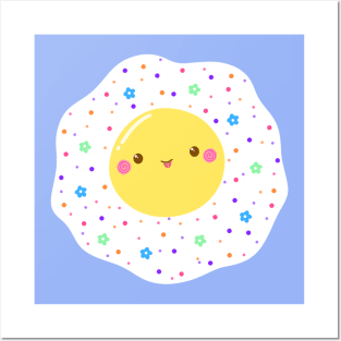 Psychedelic Kawaii Egg Posters and Art